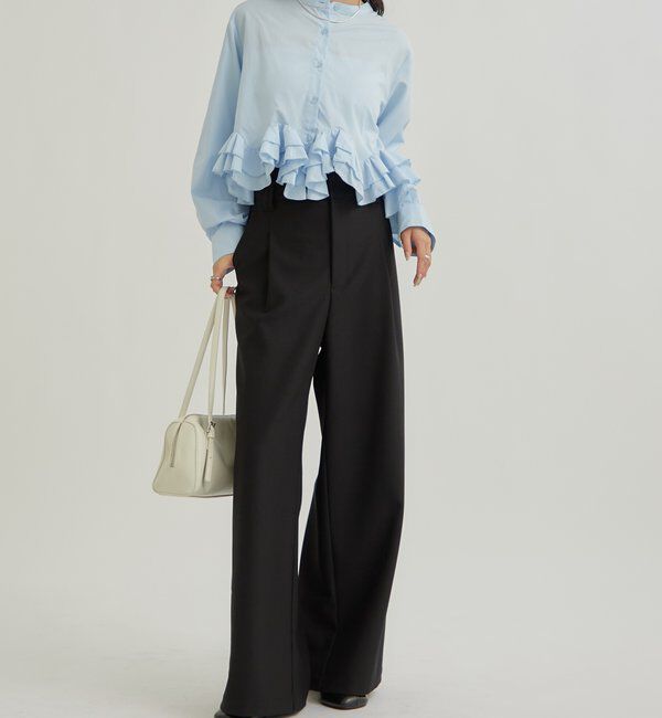  「ウェーブフリルブラウス」|シャツ・ブラウス|