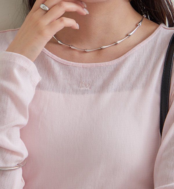  「プレート付きクルーシアーロンT」|Tシャツ・カットソー|