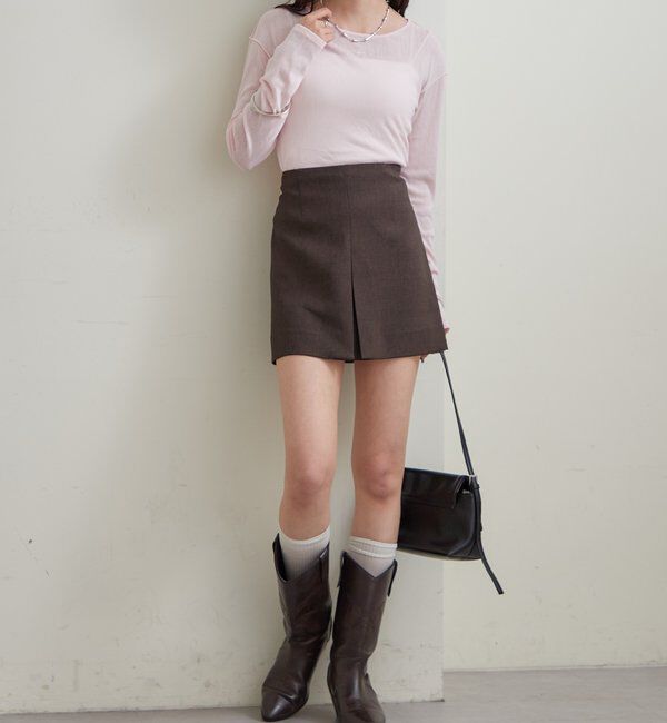  「プレート付きクルーシアーロンT」|Tシャツ・カットソー|