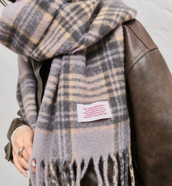  「チェックストール」|マフラー|