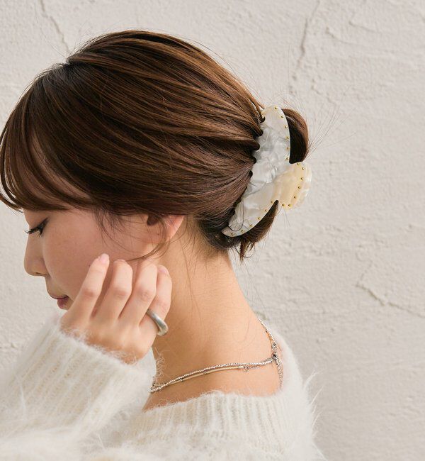  「マーブルラウンドヘアクリップ」|その他|