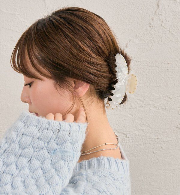  「マーブルラウンドヘアクリップ」|その他|