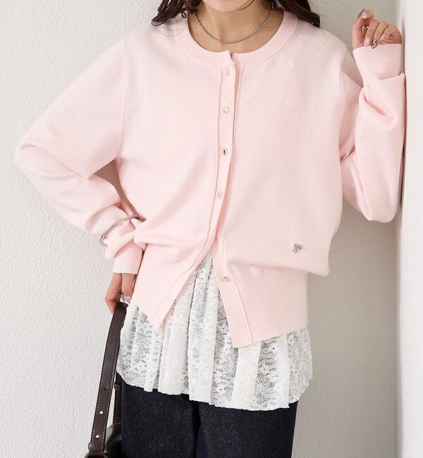  「チャーム付きデイリーカーディガン」|カーディガン|
