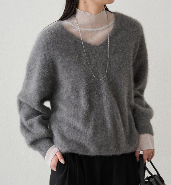  「FURカシミヤVニット」|ニット・セーター|