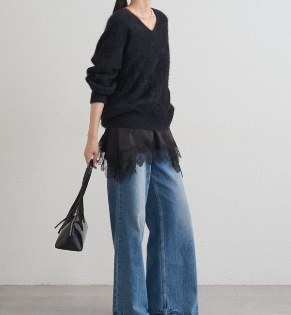  「FURカシミヤVニット」|ニット・セーター|