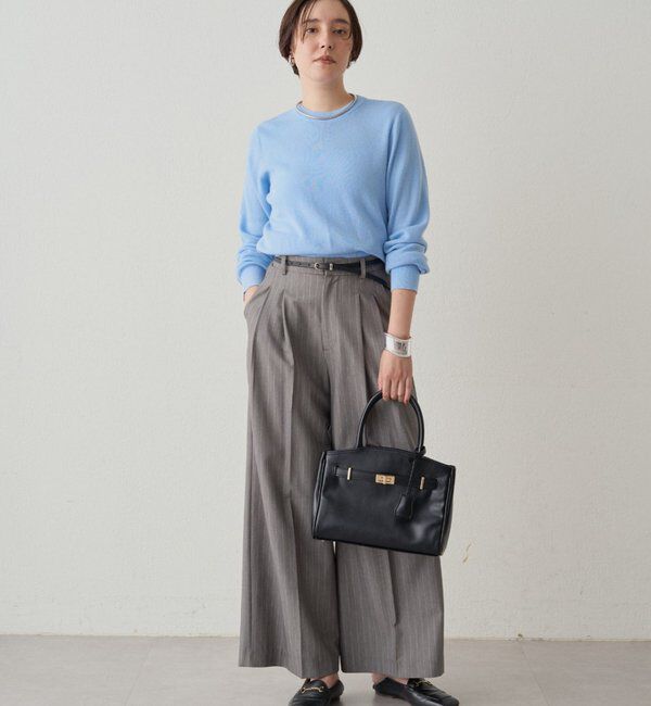  「ウールカシミヤクルーニット」|ニット・セーター|