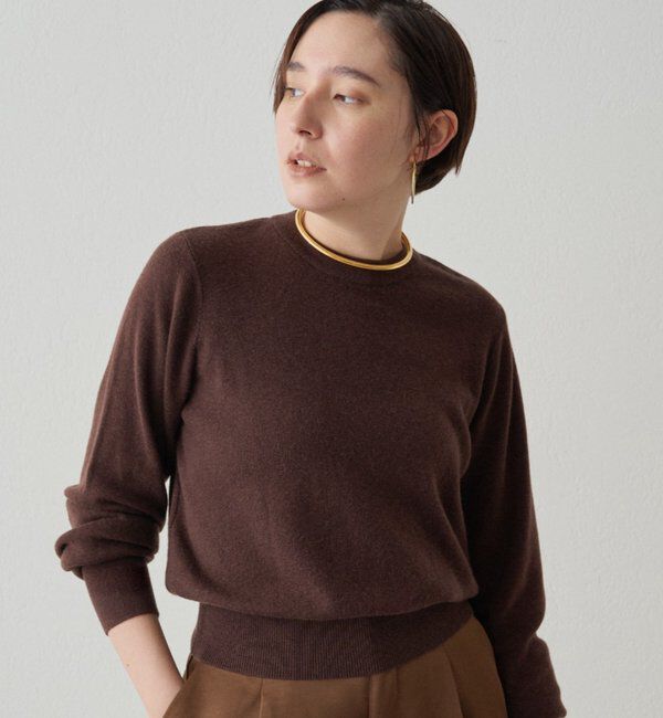  「ウールカシミヤクルーニット」|ニット・セーター|