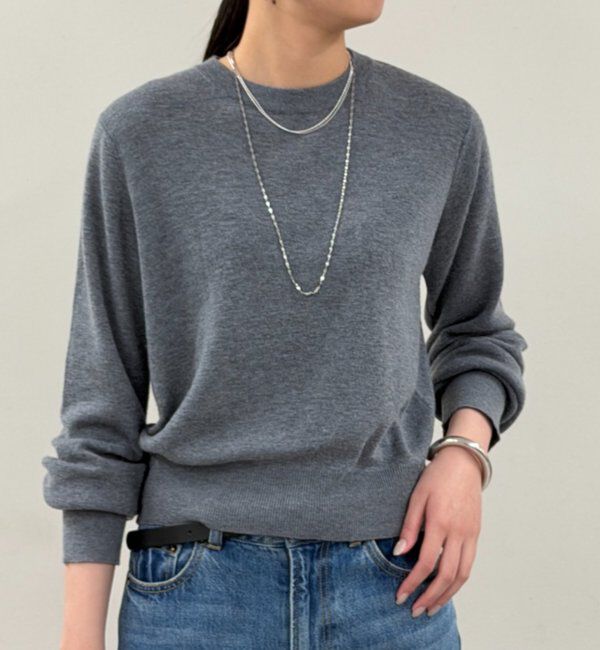  「ウールカシミヤクルーニット」|ニット・セーター|