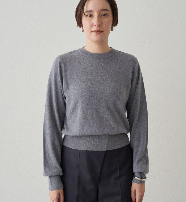  「ウールカシミヤクルーニット」|ニット・セーター|