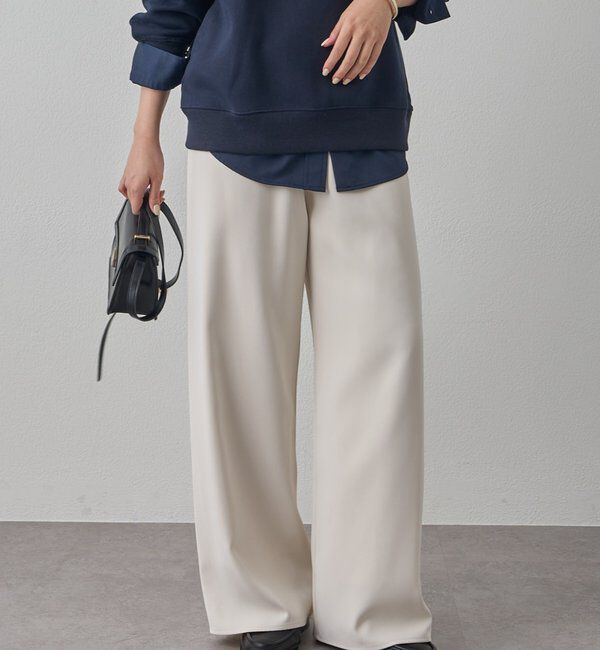  「イージーワイドパンツ」|チノ|アイボリー
