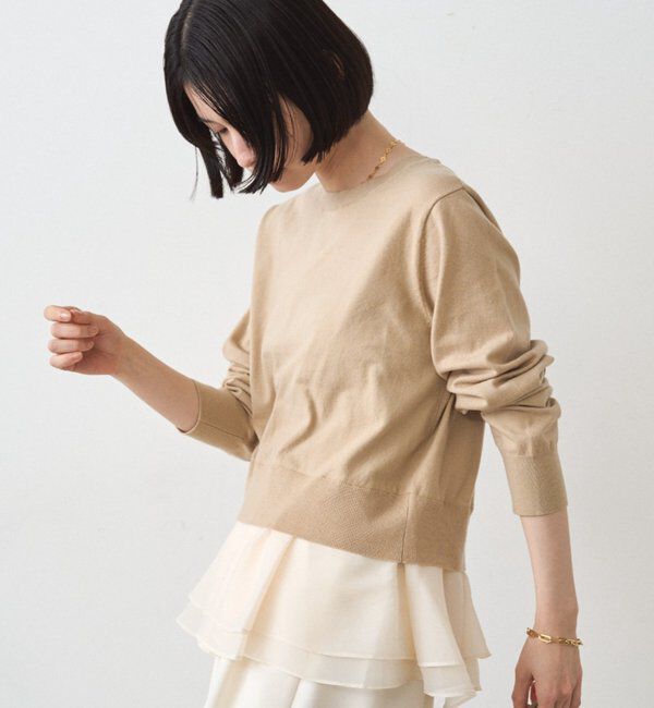  「ペプラムニットカーデ」|ニット・セーター|