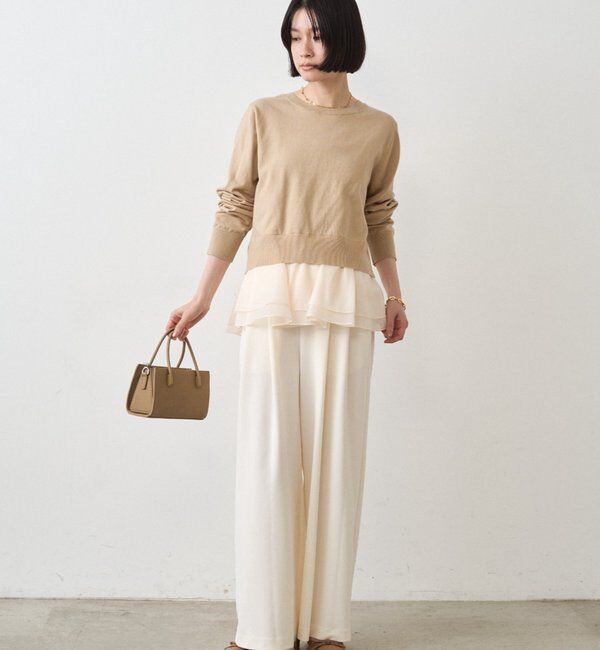  「ペプラムニットカーデ」|ニット・セーター|