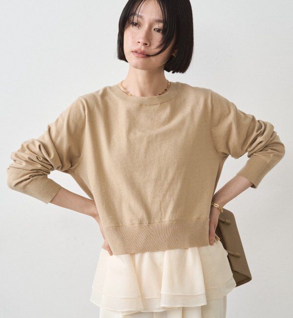  「ペプラムニットカーデ」|ニット・セーター|