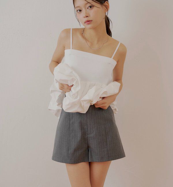  「バックネームショートパンツ」|チノ|グレーその他2