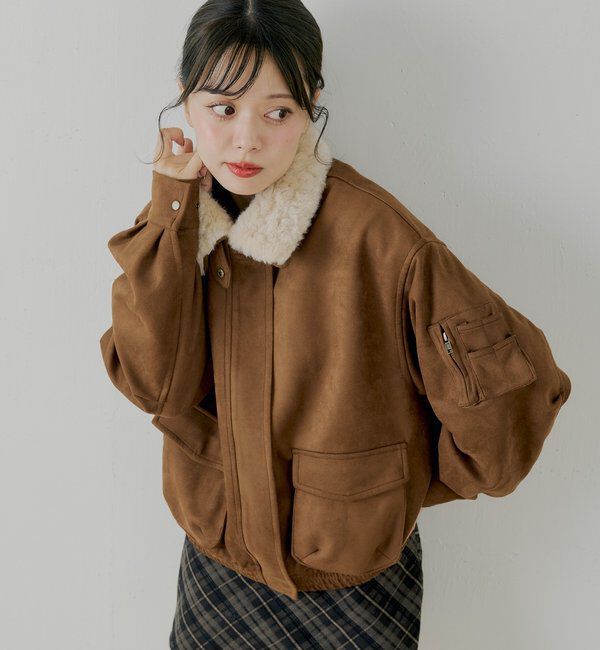  「ミリタリーレザージャケット/ファー取外し可能」|その他|