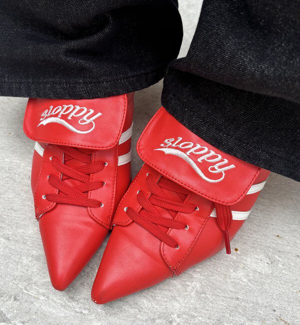  「【SLOPPY】SNEAKER MULES/スニーカーミュール」|スニーカー|レッド