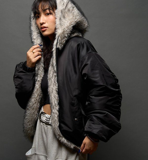  「【お気に入りNO.1】2WAY REVERSIBLE FUR BLOUSON 」|ブルゾン・スタジャン|