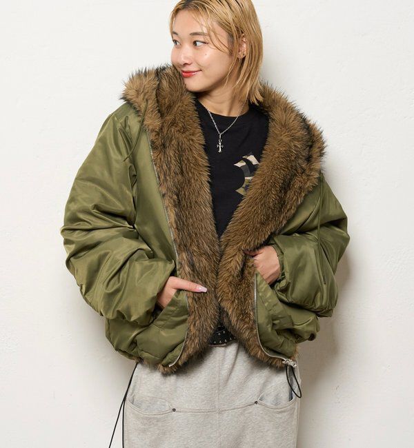  「【お気に入りNO.1】2WAY REVERSIBLE FUR BLOUSON 」|ブルゾン・スタジャン|