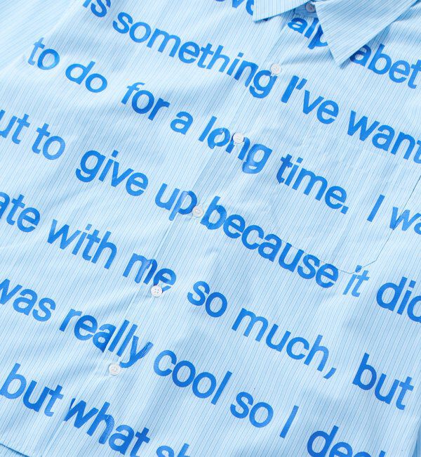  「Sourcreamメッセージ長袖シャツ」|シャツ・ブラウス|