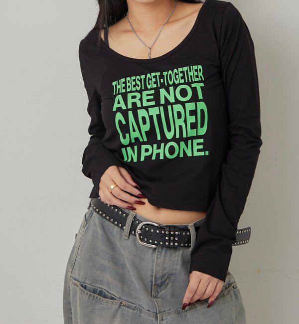  「【WEB限定】MESSAGE TOPS」|Tシャツ・カットソー|