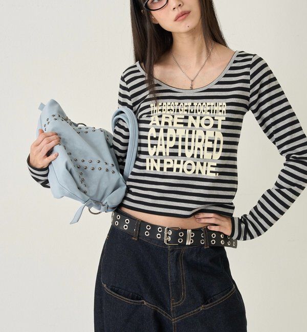  「【WEB限定】MESSAGE TOPS」|Tシャツ・カットソー|