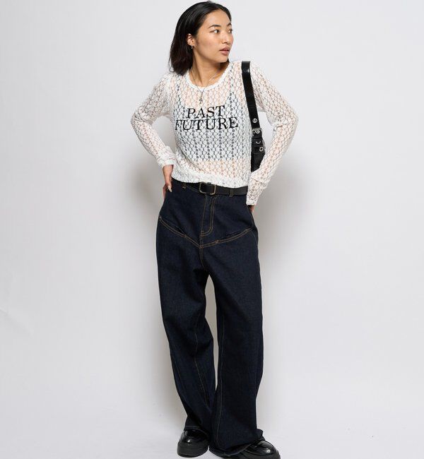  「レースロゴロンTEE」|Tシャツ・カットソー|