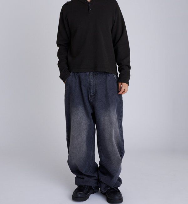  「【Sourcream】Heavy waffle henley tops」|Tシャツ・カットソー|