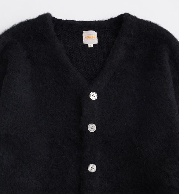  「KOOKYNモヘアライクカーディガン(無地/カモ柄)」|カーディガン|