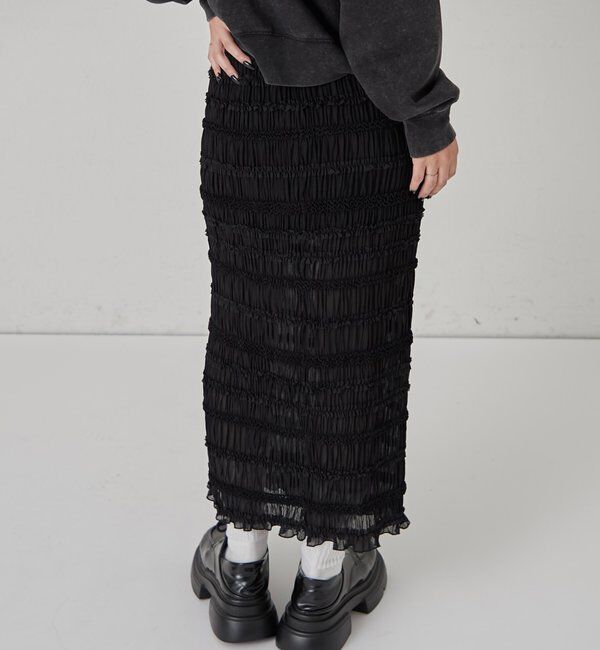  「スタンドフリルナロースカート」|スカート|