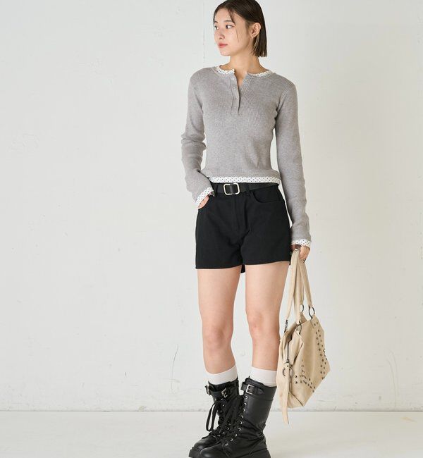  「LAYERED HENLEY KINT」|ニット・セーター|