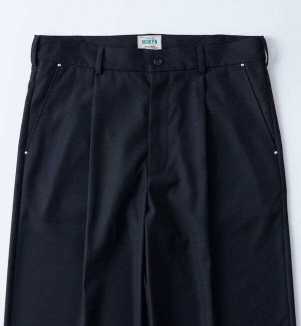  「【KOOKY&rsquo;N】TRワンタックスタッズスラックス」|チノ|