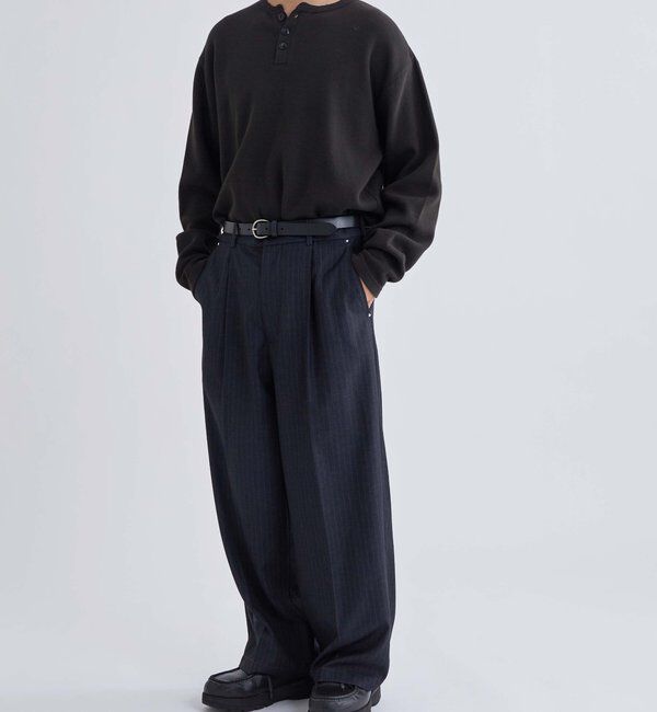  「【KOOKY&rsquo;N】TRワンタックスタッズスラックス」|チノ|