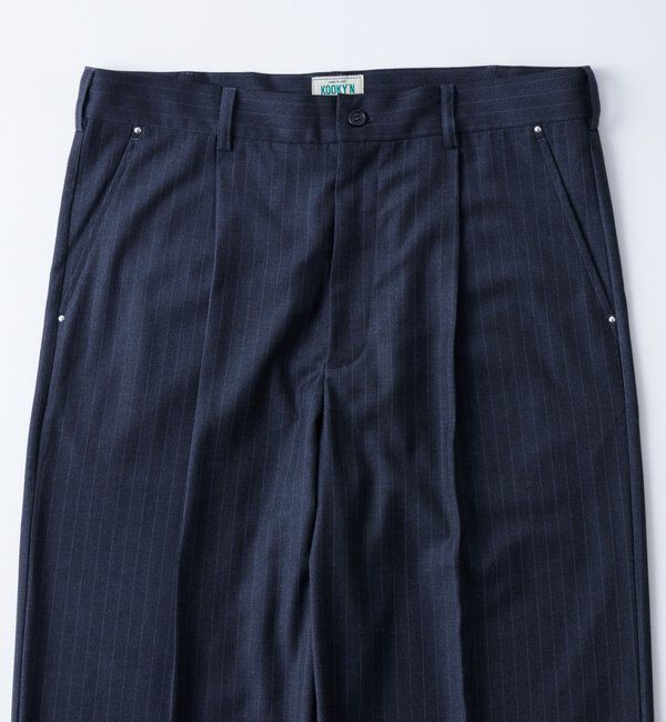  「【KOOKY&rsquo;N】TRワンタックスタッズスラックス」|チノ|