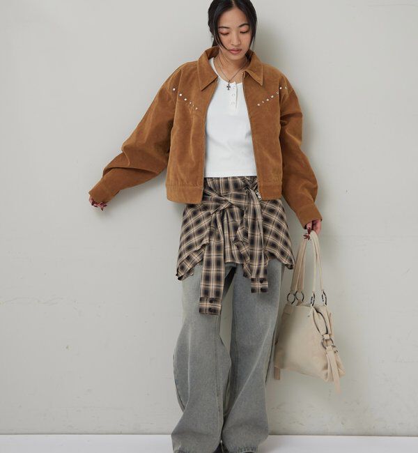  「CHECKED WRAP SKIRT」|スカート|