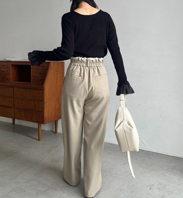  「フリルウエストパンツ」|チノ|