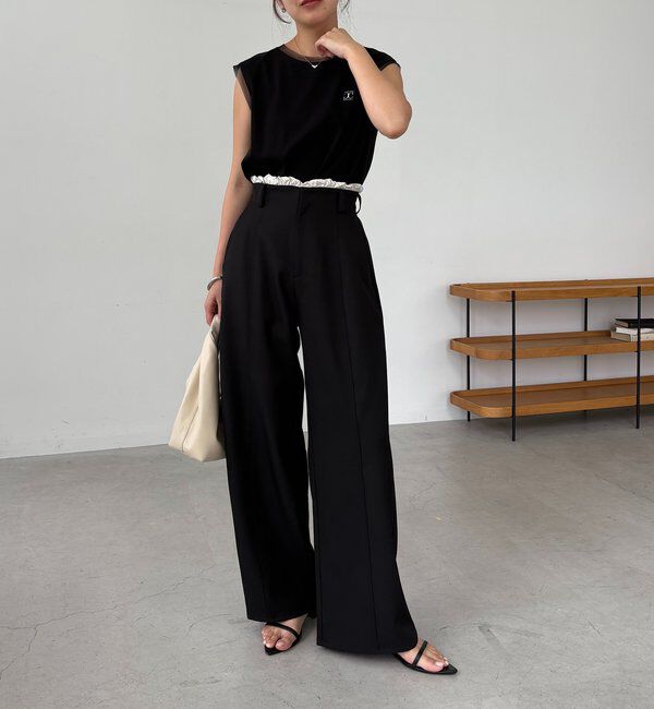  「フリルウエストパンツ」|チノ|