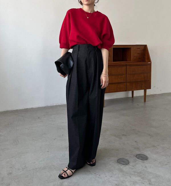  「【選べる4サイズ展開】2タックコットンパンツ」|チノ|