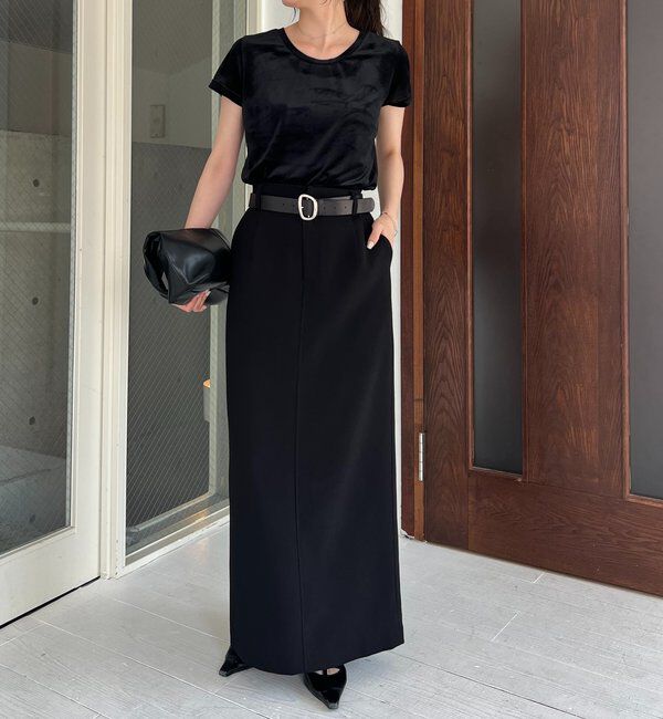  「【前後2WAY】シアーベロアTシャツ」|Tシャツ・カットソー|