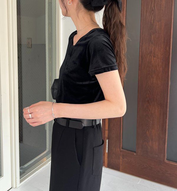  「【前後2WAY】シアーベロアTシャツ」|Tシャツ・カットソー|