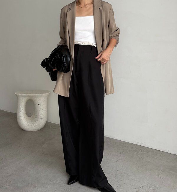  「【全骨格細見え◎】Wテーラージャケット」|テーラードジャケット|