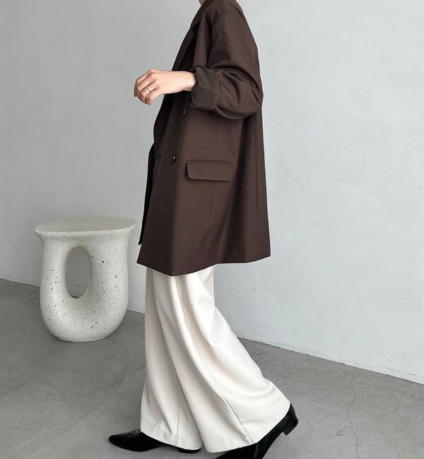  「【全骨格細見え◎】Wテーラージャケット」|テーラードジャケット|