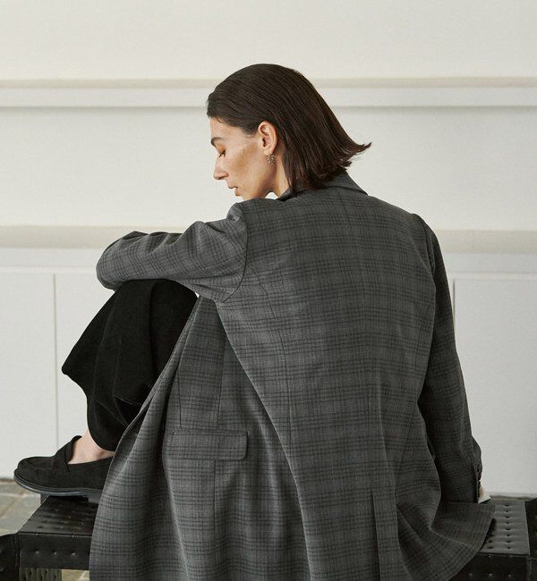  「【全骨格細見え◎】Wテーラージャケット」|テーラードジャケット|