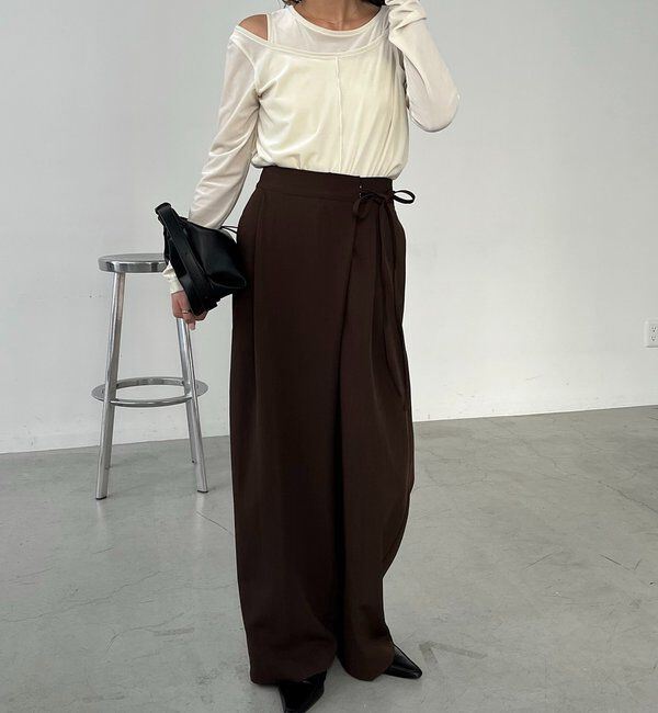  「レイヤードベロアTシャツ」|Tシャツ・カットソー|