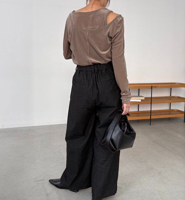  「レイヤードベロアTシャツ」|Tシャツ・カットソー|