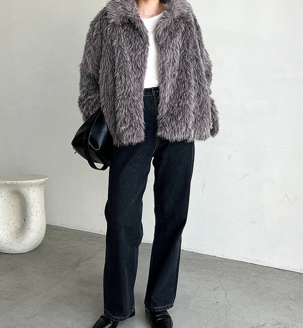  「【サイズ展開あり/軽量】MIXファースタンドカラーコート」|その他|