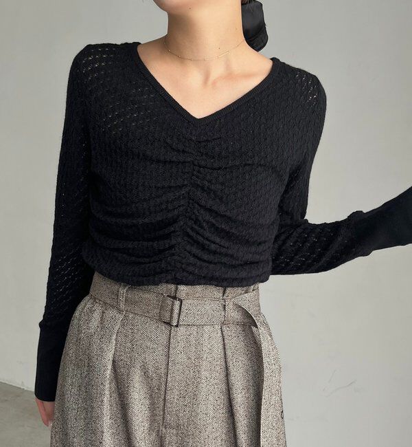  「起毛レースプルオーバー」|ニット・セーター|