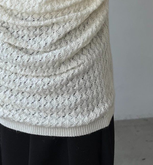  「起毛レースプルオーバー」|ニット・セーター|