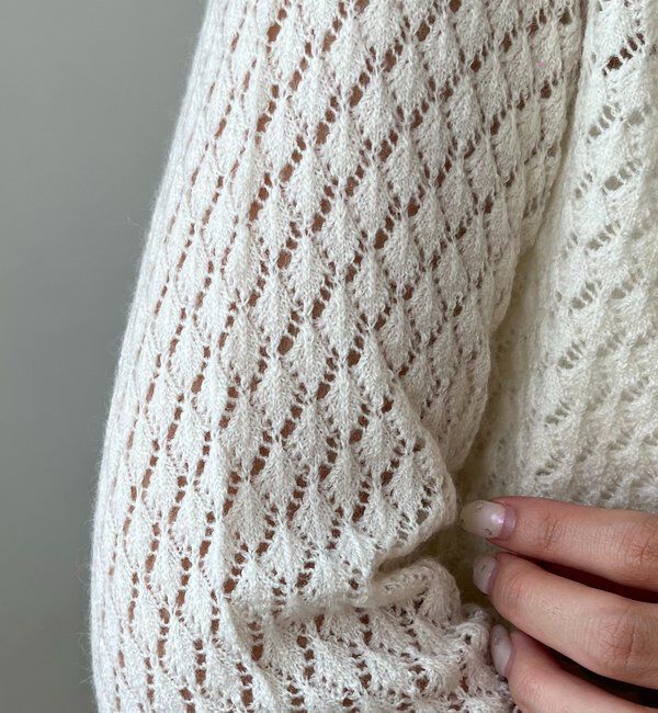  「起毛レースプルオーバー」|ニット・セーター|