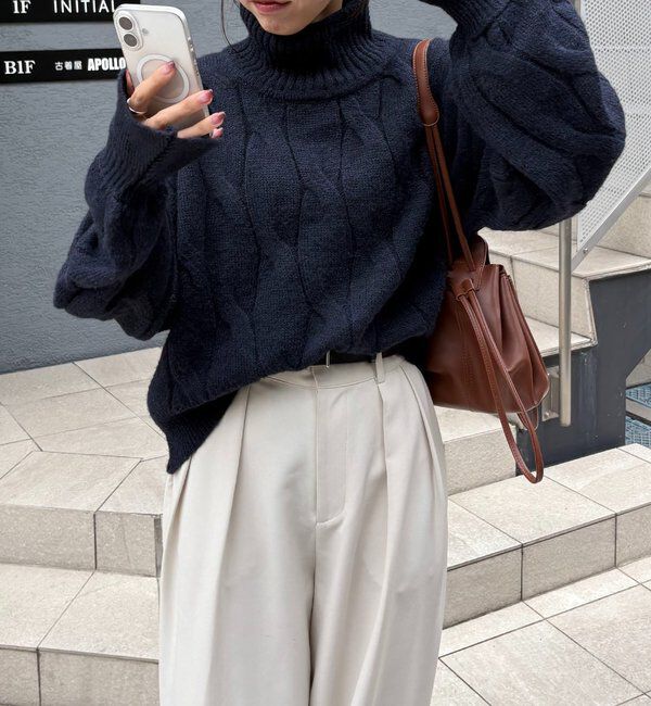  「ケーブルキャンディニット」|ニット・セーター|