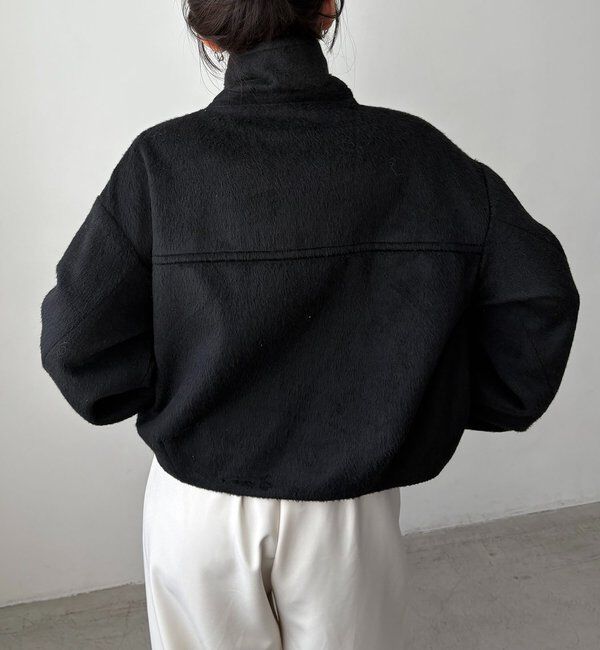  「【2WAYで着用可能】スタンドウールショートコート」|その他|